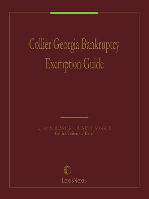 cover image of Collier Georgia Bankruptcy Exemption